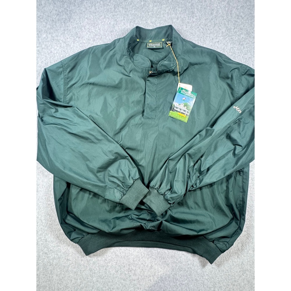 Masters Collection Mens XXL Bottle Green Windshirt Golf Pullover Jacket MC190-05
